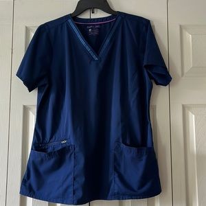 LARGE DARK BLUE Scrub Top